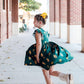Baylor Green Bear Flutter Twirl Dress