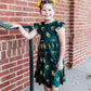 Baylor Green Bear Flutter Twirl Dress