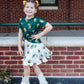 Baylor Green Bear Ruffle Pocket Tee
