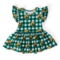 Baylor Plaid Bear Flutter Twirl Bodysuit