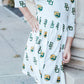Baylor White Bear 3/4 Sleeve Pocket Twirl Dress