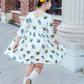 Baylor White Bear 3/4 Sleeve Pocket Twirl Dress