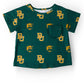 Baylor Green Bear Ruffle Pocket Tee