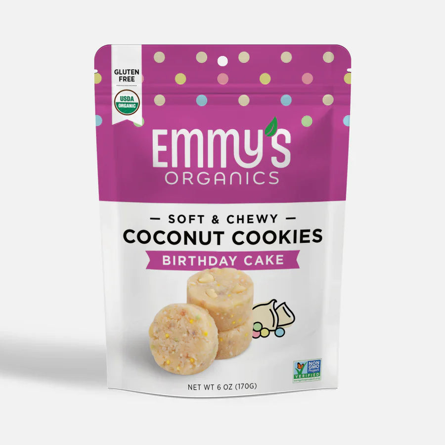 Emmy's Organics Coconut Cake Cookie (Pack of 8 - 6 oz.)