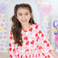 Be Mine 3/4 Sleeve Pocket Twirl Dress