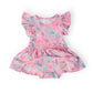 Beachy Blooms S/S Flutter Twirl Bodysuit