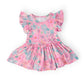 Beachy Blooms S/S Flutter Twirl Bodysuit