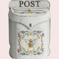Vintage Farmhouse Wall-Mounted Post Box Mailbox Metal Letter Box Outdoor
