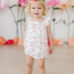Berries & Bows Ruffle Cross Back Romper