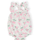 Berries & Bows Ruffle Cross Back Romper