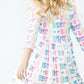 Big Sister 3/4 Sleeve Pocket Twirl Dress