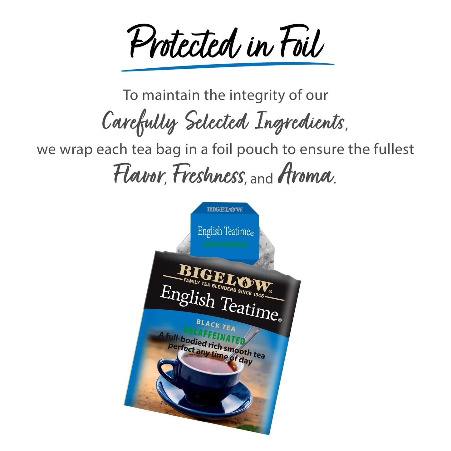 Bigelow English Teatime Decaf Black Tea, 20 Bags, Case of 6