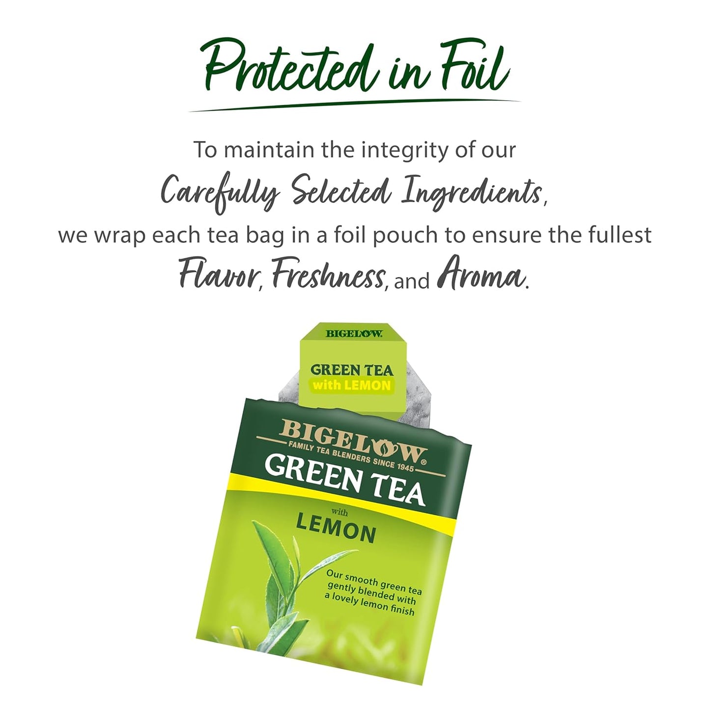 Bigelow Green Tea with Lemon | 6 Boxes, 20 Tea Bags Ea.