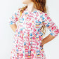Birthday Girl 3/4 Sleeve Pocket Twirl Dress