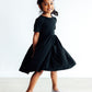 Black S/S Pocket Twirl Dress