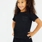 Black Scrunchy Pocket Tee