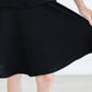 Black Scrunchy Twirl Skort