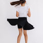 Black Twirl Skort