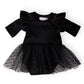 Black Velvet Tutu Bodysuit