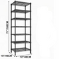 3/4/5/6/7/8 Tier Storage Shelves-Adjustable Wire Shelving Rack-Multi Sizes
