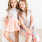 SALE Blue Retro Unicorns S/S Ruffle Tee