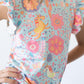 SALE Blue Retro Unicorns S/S Ruffle Tee