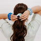 Blue My Mind Large Silk Scrunchies