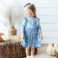 Bluebell 3/4 Sleeve Ruffle Twirl Dress
