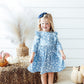 Bluebell 3/4 Sleeve Ruffle Twirl Dress