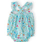 Bluebell Breeze Ruffle Cross Back Romper