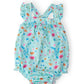 Bluebell Breeze Ruffle Cross Back Romper