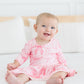 Blushing Bows 3/4 Sleeve Twirl Bodysuit