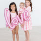 Blushing Bows S/S Flutter Sleeve Leotard