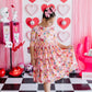 SALE Bouquet Beauty 3/4 Sleeve Pocket Twirl Dress