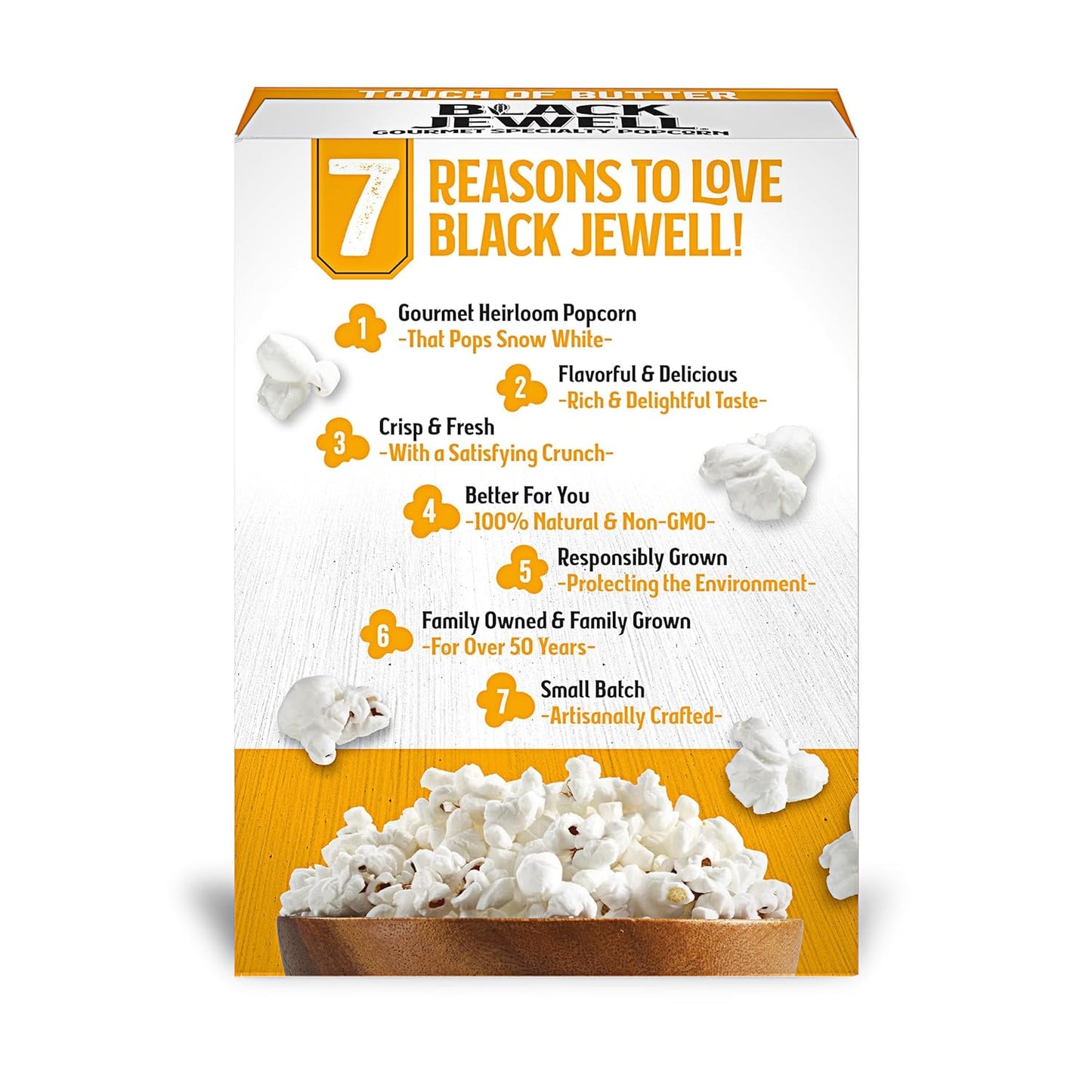 Black Jewell Premium Microwave Butter Popcorn, 3.5 oz., Pack of 6