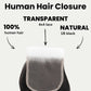 Brazilian Body Wave 4x4 Transparent Lace Human Hair Closure