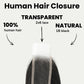 Brazilian Silky Straight 2x6 Transparent Lace Human Hair Closure