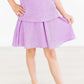 Bright Lilac Scrunchy Twirl Skort