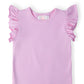 Bright Lilac S/S Ruffle Tee