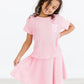 Bubblegum Pink Scrunchy Twirl Skort