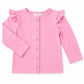Bubblegum Pink Ruffle Cardigan