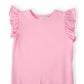 Bubblegum Pink S/S Ruffle Tee