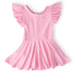 Bubblegum Pink S/S Twirl Leotard
