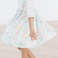 Bunny Dreams 3/4 Sleeve Pocket Twirl Dress
