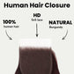Burgundy Body Wave 5x5 HD Lace Human Hair Closure