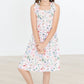 Butterfly Meadows Ruffle Cross Back Dress