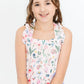 Butterfly Meadows Ruffle Cross Back Dress