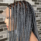 Knotless (Salt and pepper) Full lace wig