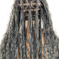 Crush Bohemian Cornrow Braided Wig, Swiss Full Lace, Black Color, Waist Length, Standard Density.