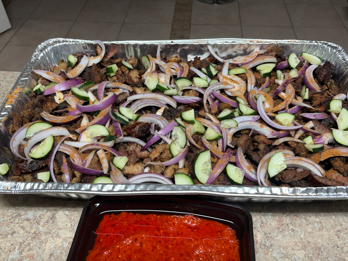 Medium Beef Suya Event Tray